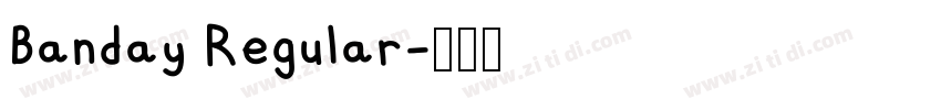 Banday Regular字体转换